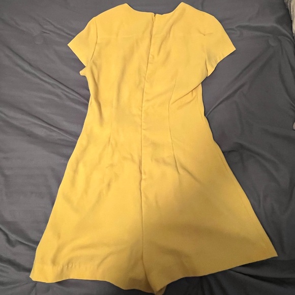 Zara Yellow Romper V Neck Small - Picture 2 of 2